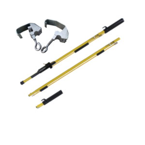 SET: ERV-SHOTGUN-S Insulated Stick with Gripping Mechanism + ERV-ACH Wedge Clamp Holders